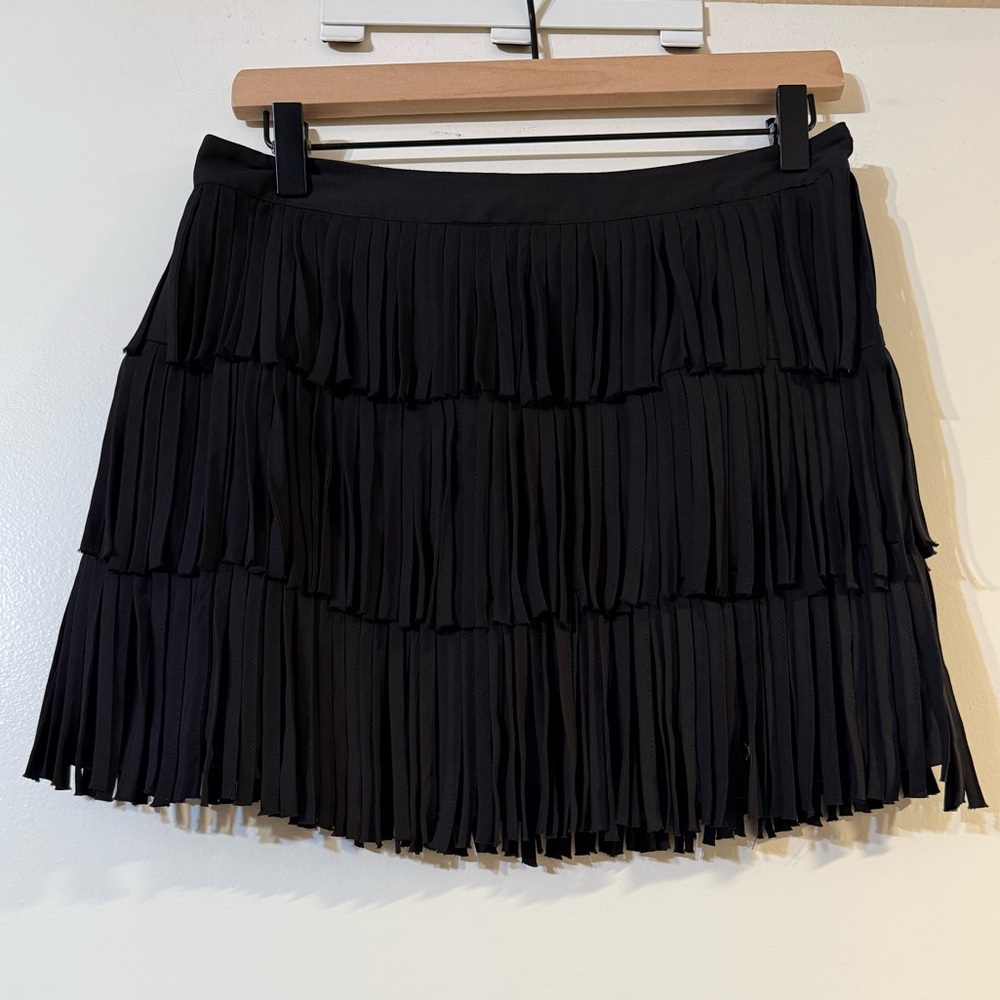 Forever 21 Black Fringe Skirt